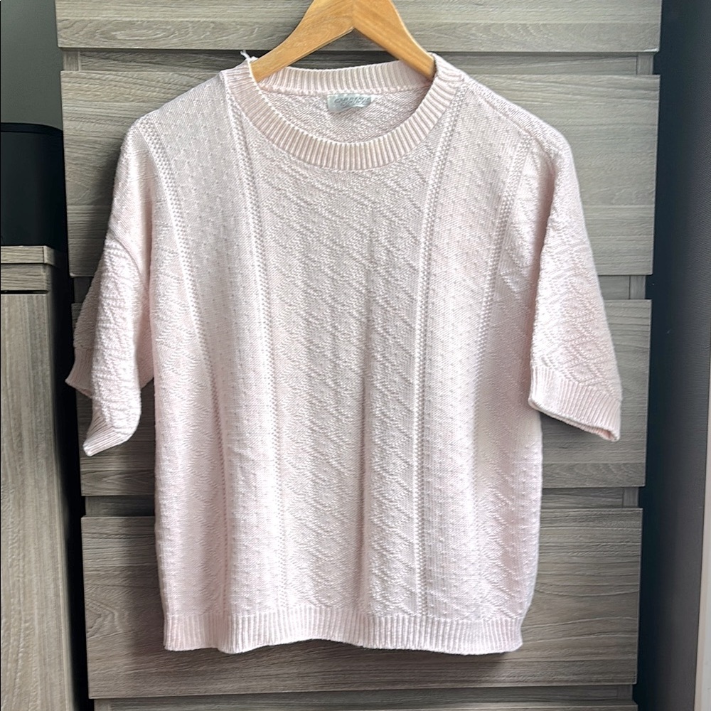 Vintage Carriage Court Women Pastel Pink Shirt Small